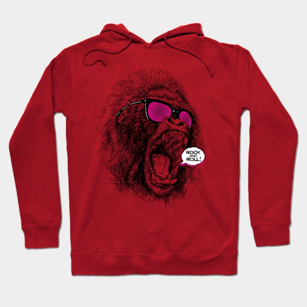 ROCK & ROLL APE Hoodie by Israelitoflores